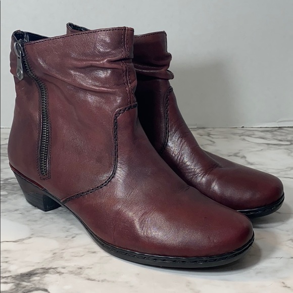 rieker burgundy boots